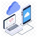 Cloud Coding Storage Coding Cloud Networking アイコン