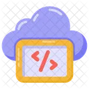 Cloud Programming Cloud Coding Cloud Development アイコン