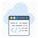 Cloud Coding  Icon
