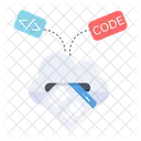 Cloud Coding Cloud Development Cloud Programming アイコン