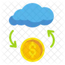 Cloud Coin Online Money Transfer Cloud Icon