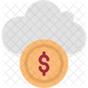 Cloud Coins Cloud Earning Icon