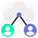 Cloud collaboration  Icon