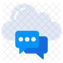 Cloud Conversation Cloud Communication Cloud Discussion Icon