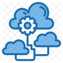 Cloud Communication Big Data Blockchain Icon