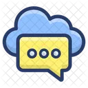 Cloud Communication Message Cloud Feedback Cloud Computing Icon