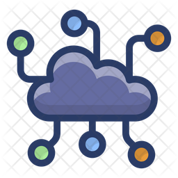 Cloud Communication Network Icon