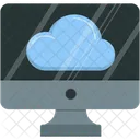 Upload Data Cloud Computing Icon