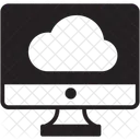Cloud Computer Online Data Computer Connection Icon