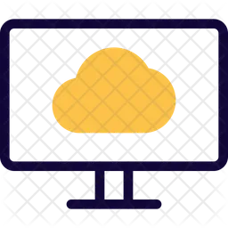 Cloud Computer  Icon