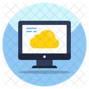 Cloud Computer  Symbol