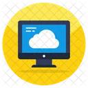 Cloud Computer  Symbol