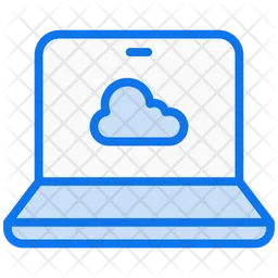 Cloud Computer  Icon