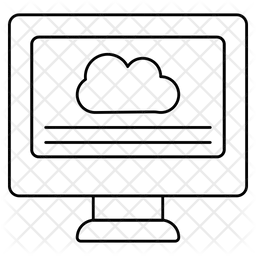 Cloud-Computer  Symbol