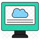 Cloud Computer  Icon