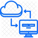 Cloud-Computer-Netzwerk  Symbol