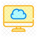 Computer Dateien Cloud Symbol