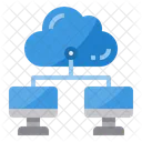 Cloud-Computerspeicher  Symbol