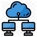 Cloud computer storage  Icon