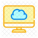 Computer Files Cloud Icône