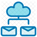 Cloud Computing Email Data Icon