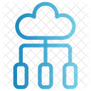 Cloud Computing Cloud Data Storage Icon