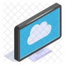 Cloud Computer Hosting Symbol