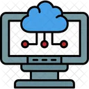 Cloud Computing Travail A Distance Service Cloud Icône