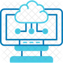 Cloud Computing Travail A Distance Service Cloud Icône
