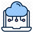 Cloud Computer Hosting Symbol