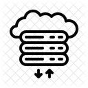 Cloud Computing Server Data Storage Icon