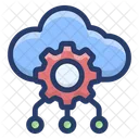 Cloud Computing Cloud Hosting Cloud Setting Icon