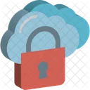 Cloud Computing Cloud Storage Lock Icon