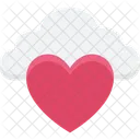 Cloud Computing Heart Online Love Icon