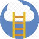 Ladder Clouds Success Icon