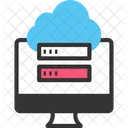 Data Transverv Cloud Computing Cloud Server Icon