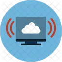 Screen Cloud Computing Icon