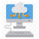 Cloud Computer Data Icon