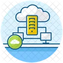 Cloud Datacenter Cloud Dataserver Dataserver Network Icon