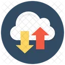 Cloud Computing Cloud Downloading Cloud Uploading Icon