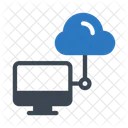 Cloud Computing Monitor Icon