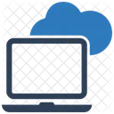 Cloud Laptop Computer Icon