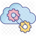 Cloud Computing Cloud Data Configuration Cloud Network Setting Icon