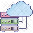 Cloud Computing Cloud Database Cloud Information Icon