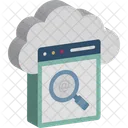 Cloud Computing Cloud Exploration Cloud Searching Icon