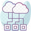 Cloud Computing Connect Internet Icon
