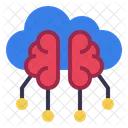 Cloud Brain Technology Icon