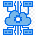 Cloud Computing Internet Digital Icon