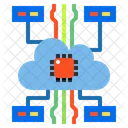 Cloud Computing Internet Digital Icon