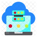 Computer Hosting Cloud Icon